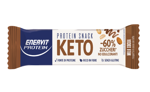 BARRETTE ENERVIT KETO SNACK MILK CHOCO G.35       