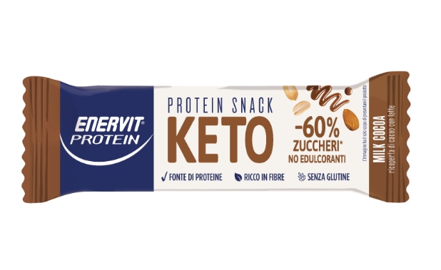 BARRETTE ENERVIT KETO SNACK MILK CHOCO G.35       