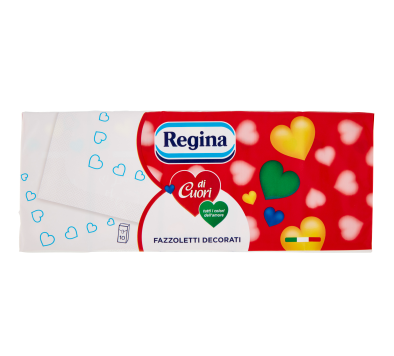 FAZZ.REGINA DI CUORI DECORATO X10