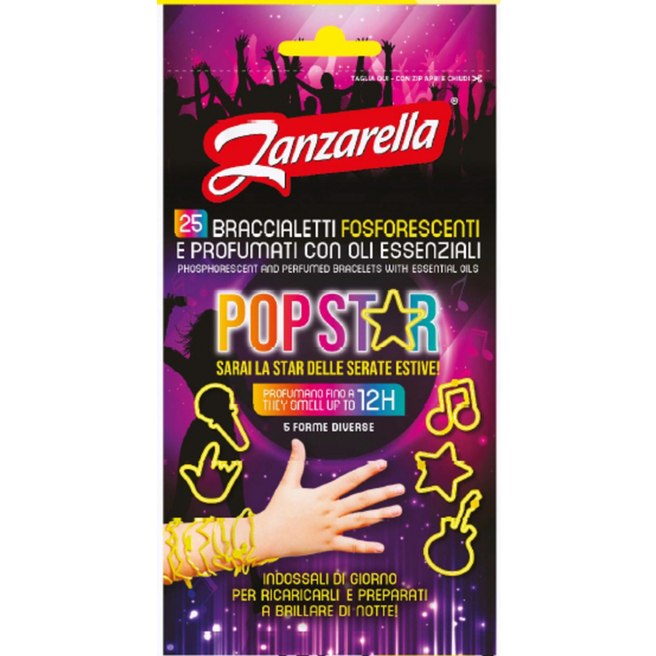 ZANZARELLA BRACCIALETTI COLORATI POPSTAR PZ.25