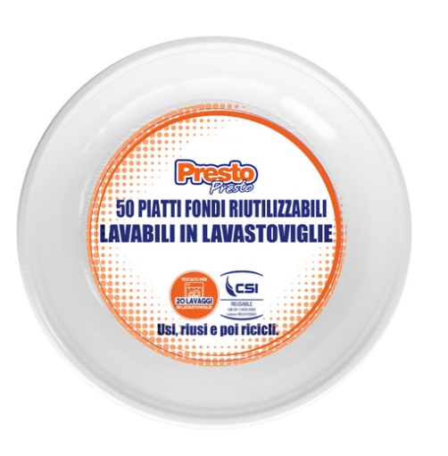 PIATTI PRESTO FONDI PS E.RIGIDI PZ.50 GR 700