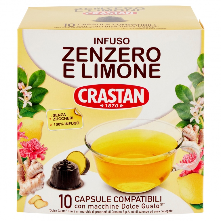 CRASTAN INFUSO ZENZERO/LIM.X10CAPS DOLCEGUSTO     
