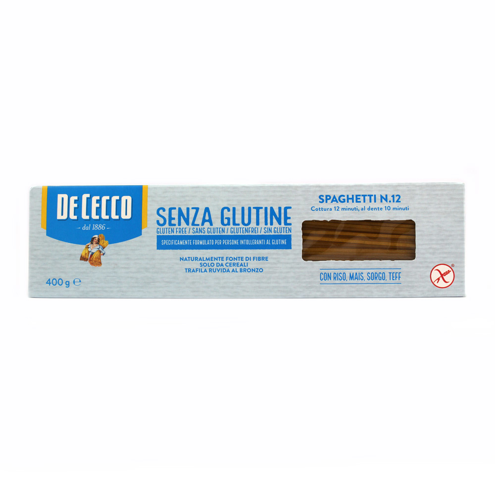 PASTA DE CECCO S/GLUT.SPAGHETTI N.12 GR400        