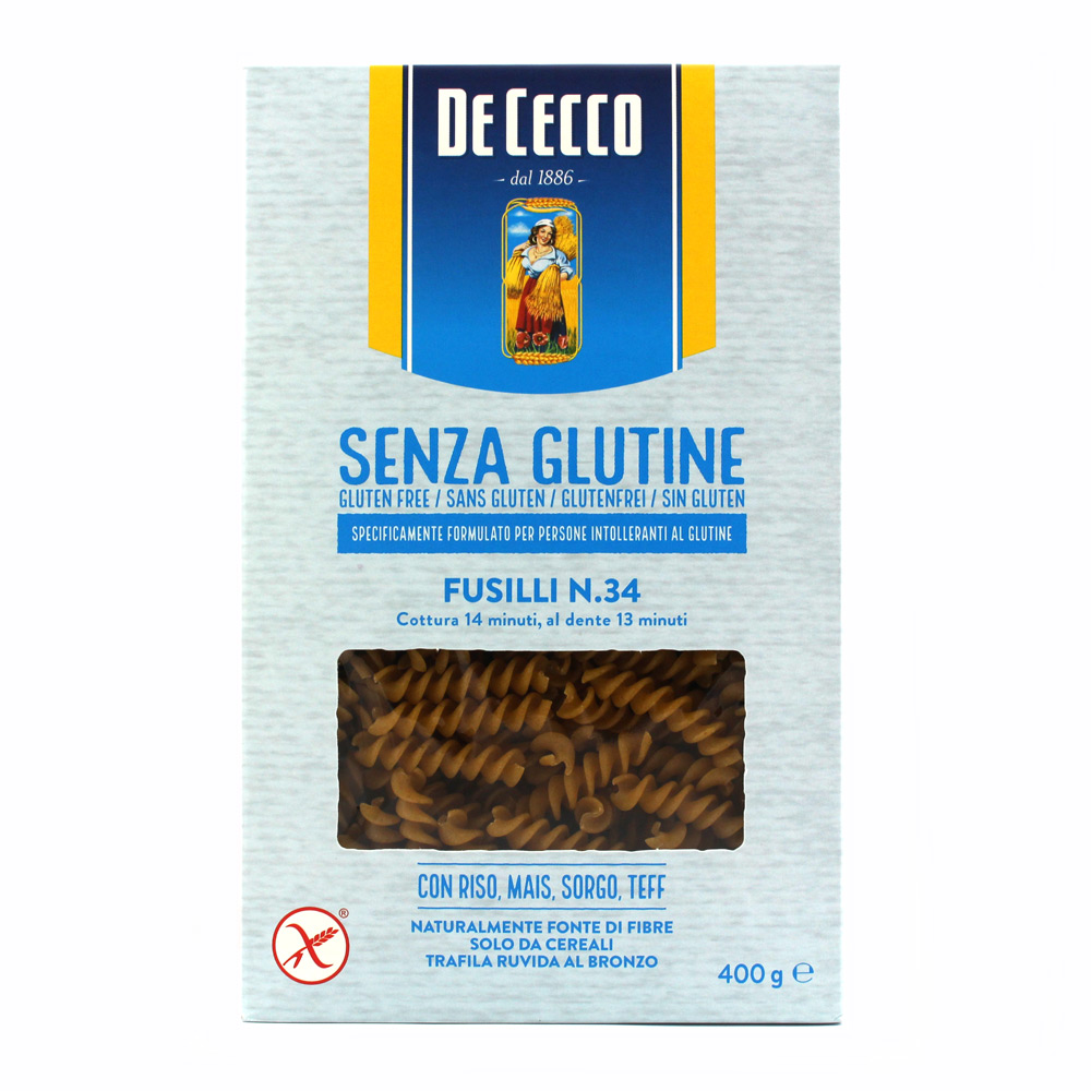 PASTA DE CECCO S/GLUT.FUSILLI N.34 GR400          