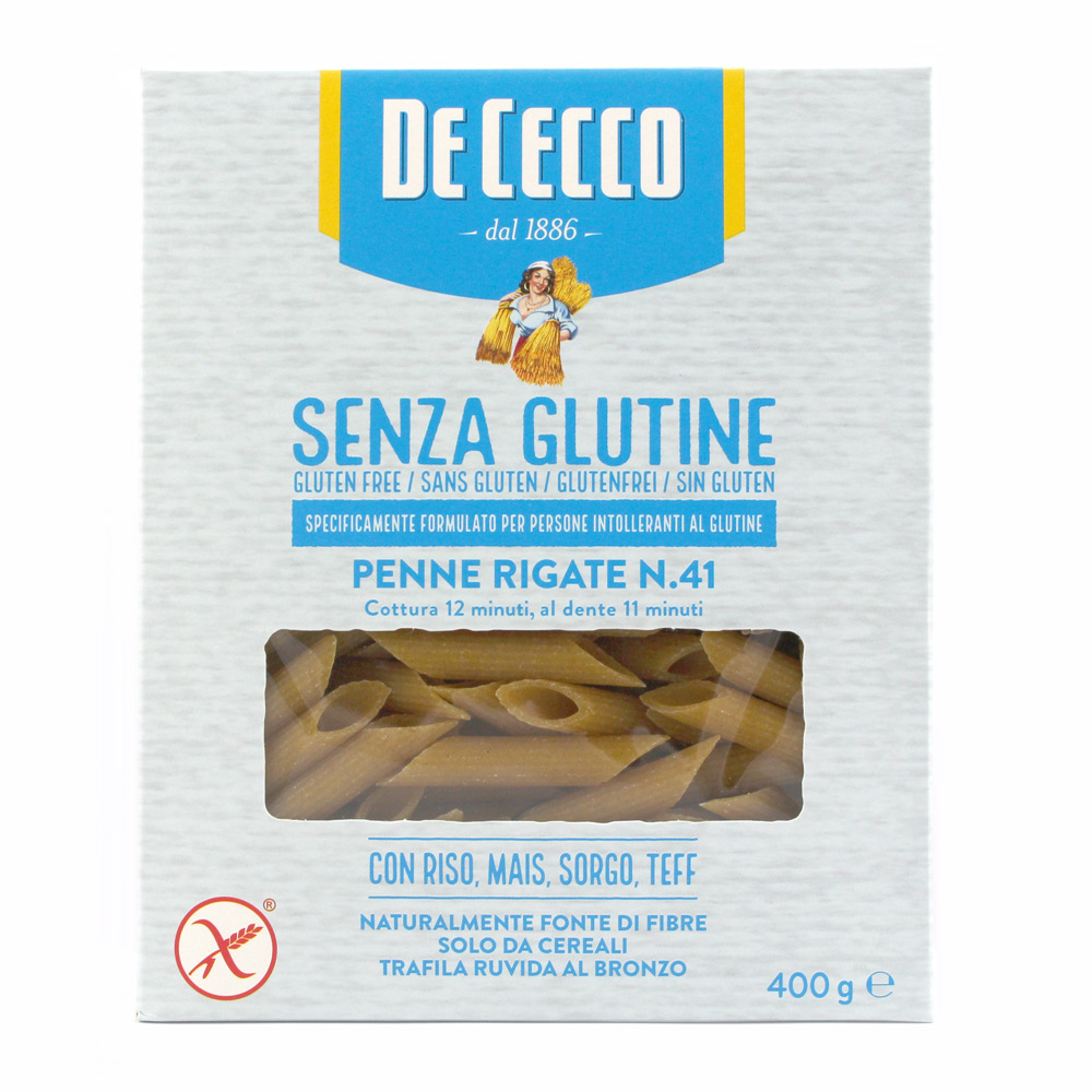 PASTA DE CECCO S/GLUT.PENNE RIG.N.41 GR400        