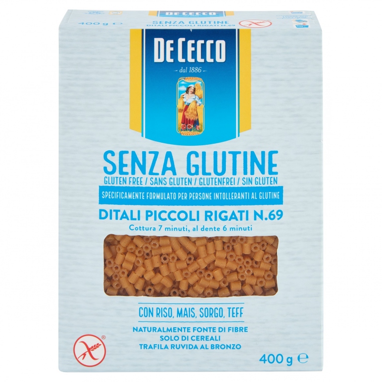 PASTA DE CECCO S/GLUT.DITALINI RIG.N.69 GR400     