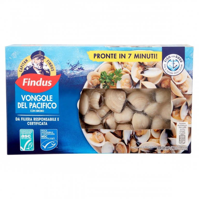 VONGOLE DEL PACIFICO C/GUSCIO FINDUS G400         