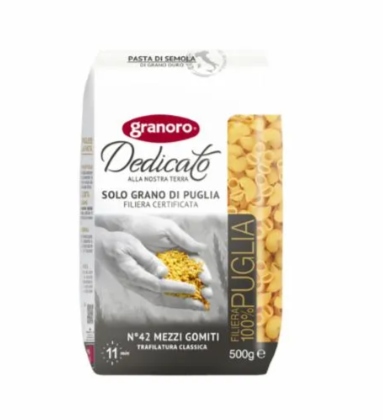 MEZZI GOMITI GRANORO DEDICATO 500G                     MEZZI GOMITI GRANORO DEDICATO 500G