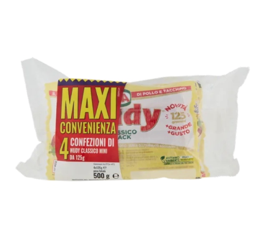 AIA WUDY CLASSICO SNACK 4 X 125 G