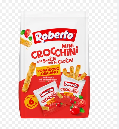 ROBERTO MINI CROCCHINI POMODORO E ORIGANO MULTIPACK 150G