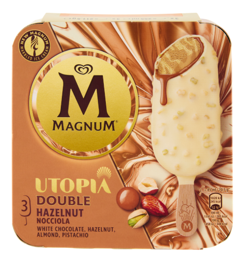 ALGIDA MAGNUM DOUBLE NOCCIOLA X3