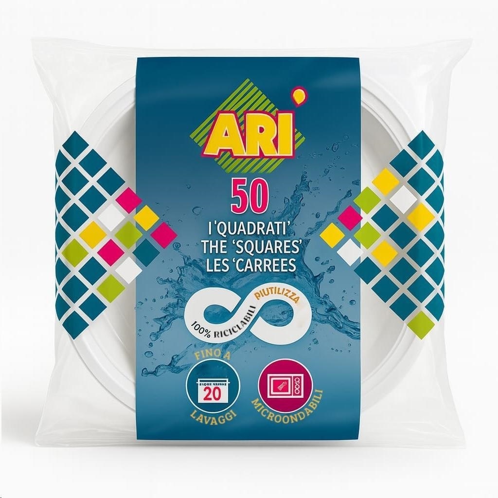 PIATTI QUADRI RIUTILIZ. ARISTEA PZ.25             