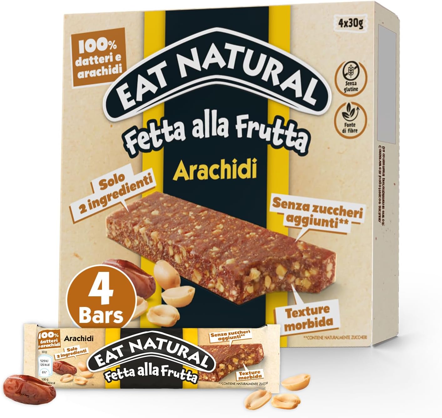 BARRETTA EAT NATURAL SOFT ARACHIDI 120G