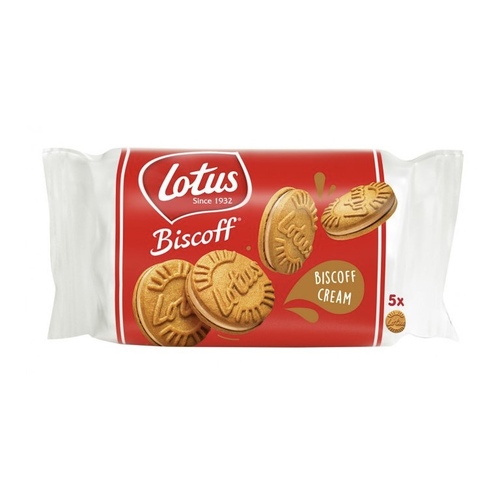 BISC.LOTUS BISCOFF SANDWICH CREMA G50 X 5PZ       