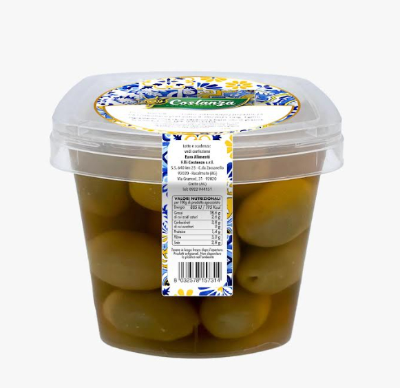 OLIVE VERDI INTERE GR.400 COSTANZA
