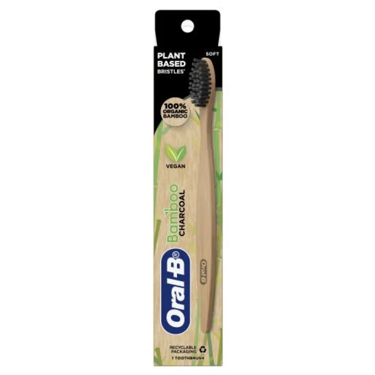 SPAZZOLINO BAMBOO ORAL B CARBONE                  