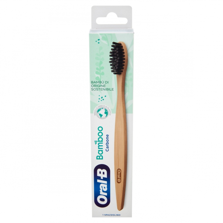 SPAZZOLINO BAMBOO ORAL B CARBONE