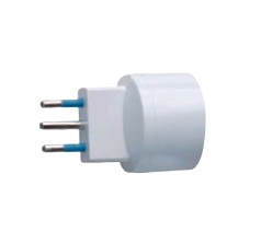 ADATTATORE SCHUKO 10 A BL 2P+T