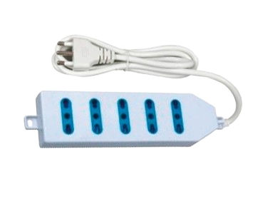 PRESA MULTIPLA 5 USC.BIPASSO 10/16A+T