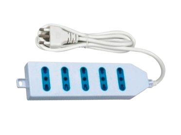 PRESA MULTIPLA 5 USC.BIPASSO 10/16A+T