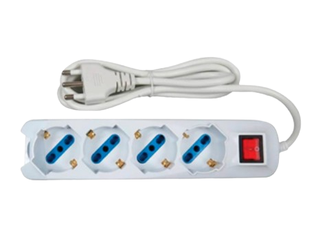 PRESA SCHUKO 4 USC.10/16A+T INTERRUTTORE