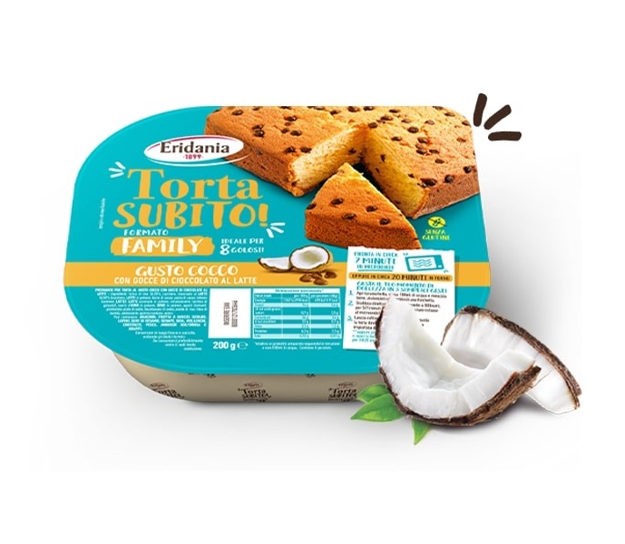 ERIDANIA TORTA SUBITO GUSTO COCCO GR.200          