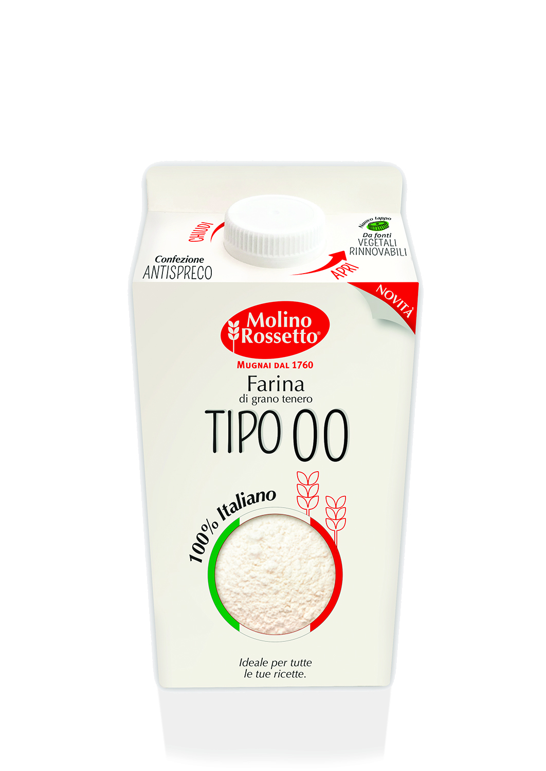FARINA MOLINO ROSSETTO 00 100% IT.GR.750 BRIK