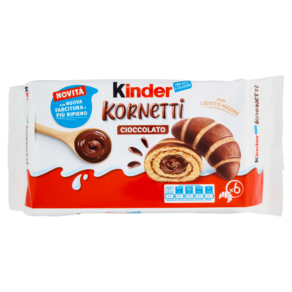 FERRERO KINDER KORNETTI AL CIOCCOLATO 227G