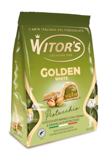WITOR'S PRALINE GOLDEN PISTACCHIO WHITE GR.200 BS 
