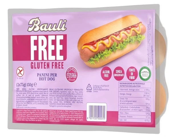 BAULI PANE HOT DOG S/GLUTINE GR.150