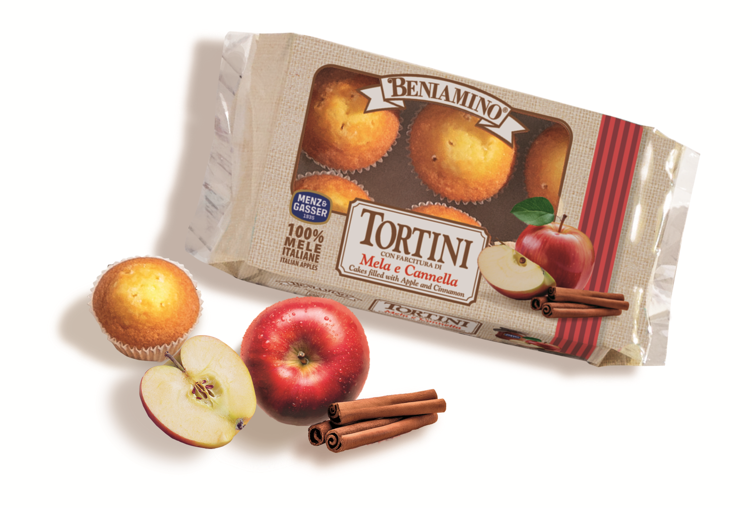 TORTINI BENIAMINO MELA&CANNELLA GR.250
