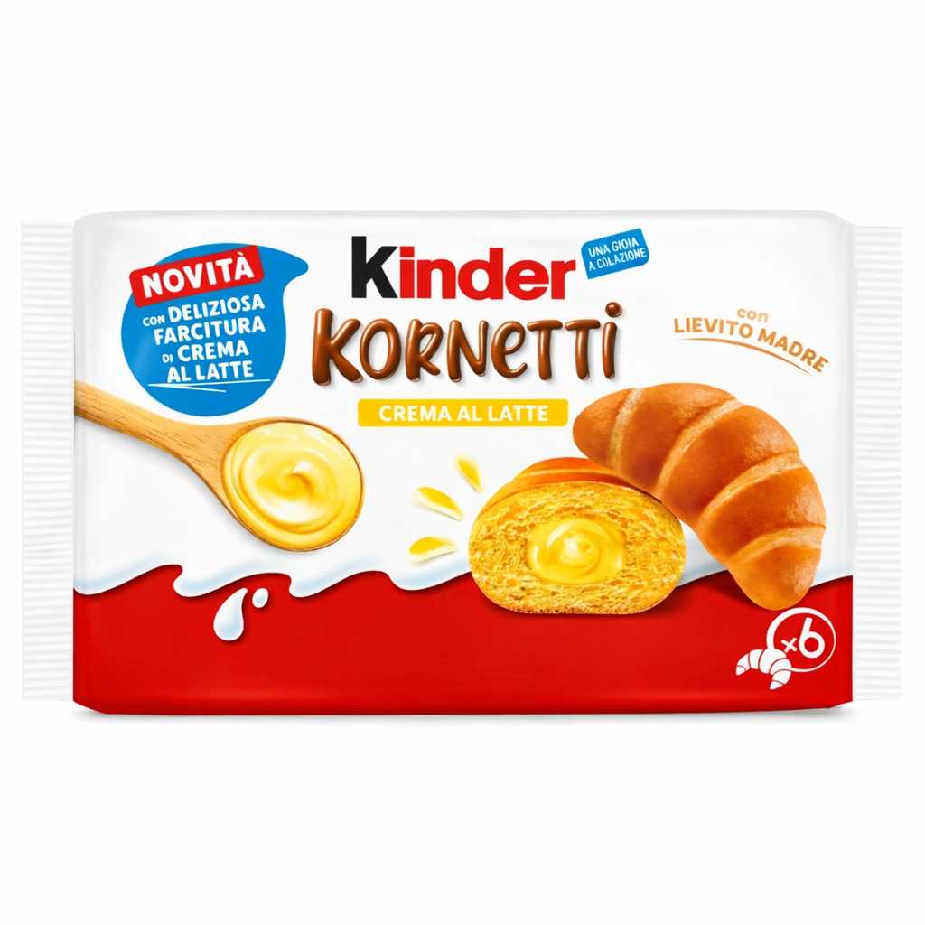 FERRERO KINDER CORNETTI CREMA AL LATTE T6 270G