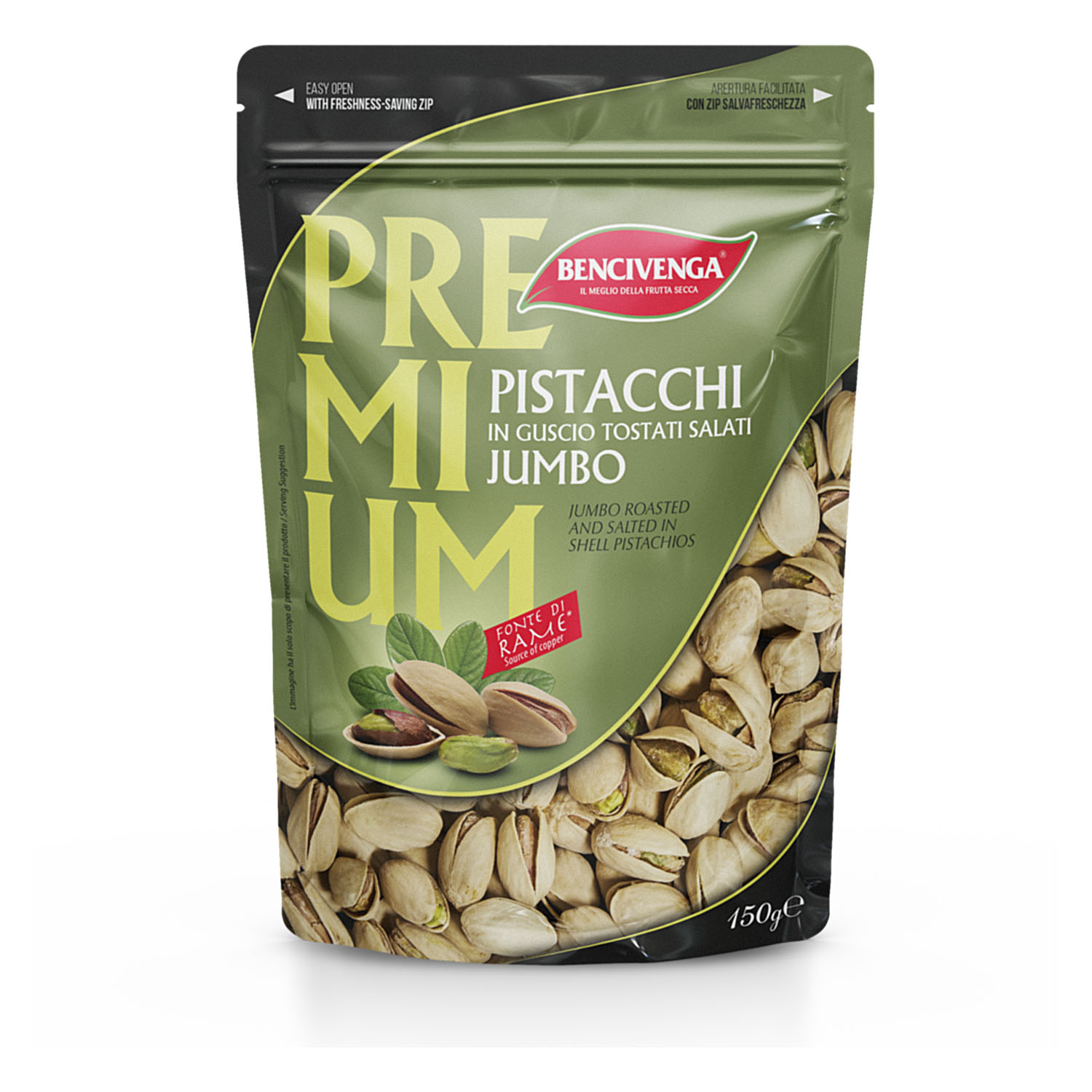 BENCIVENGA PISTACCHIO TOSTATO E SALATO 150G