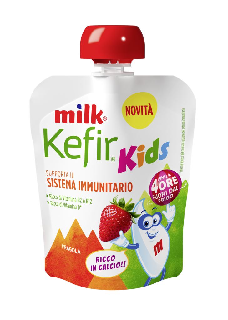 MILK FOR KIDS YOGURT POUCH GR.80 FRAGOLA