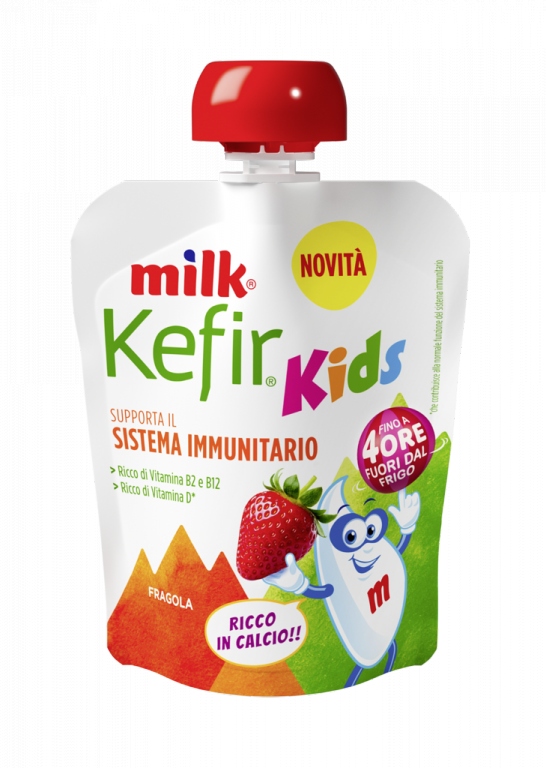 MILK FOR KIDS YOGURT POUCH GR.80 FRAGOLA