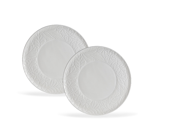 LA PORCELLANA BIANCA BOSCO SET 2 PIATTI FRUTTA    