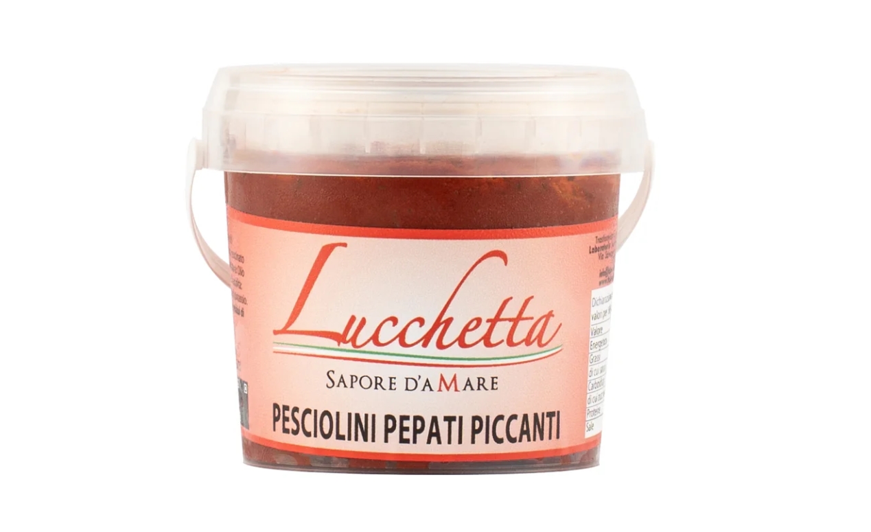 PESCIOLINI PEPATI PICCANTI GR.170 SECCHIELLO