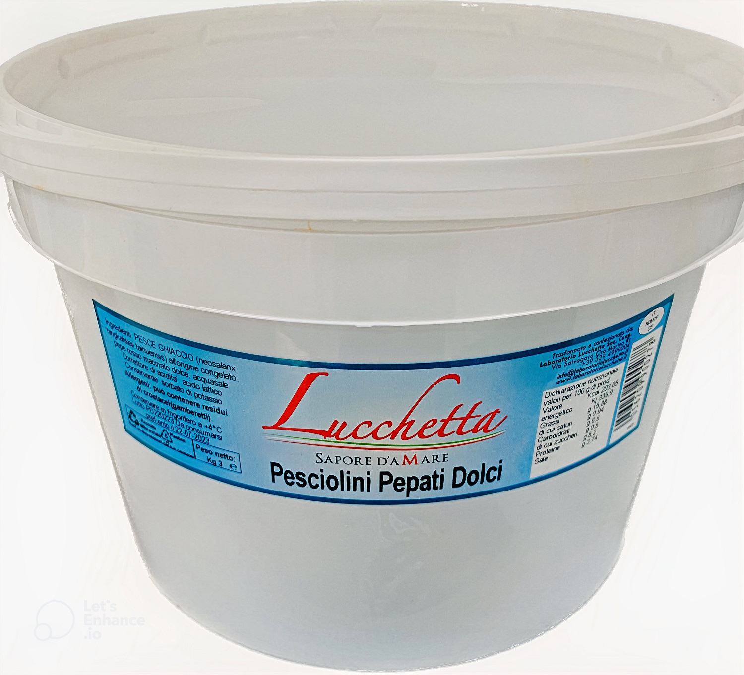 PESCIOLINI PEPATI DOLCI KG.3 LUCCHETTA GRIGETTO