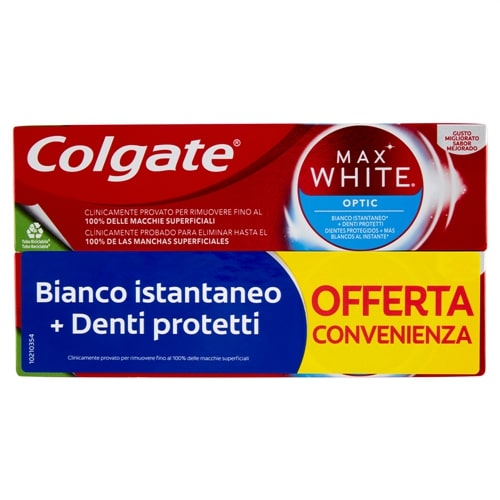 DENT.COLGATE BIPACCO MAX WHITE OPTIC ML.75X2