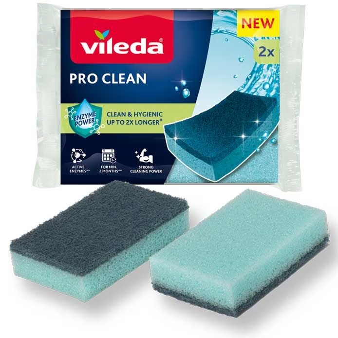 VILEDA SPUGNA PRO CLEAN CLASSICA X2