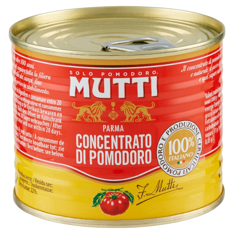 MUTTI DOPPIO CONCENTRATO DI POMODORO 210 G