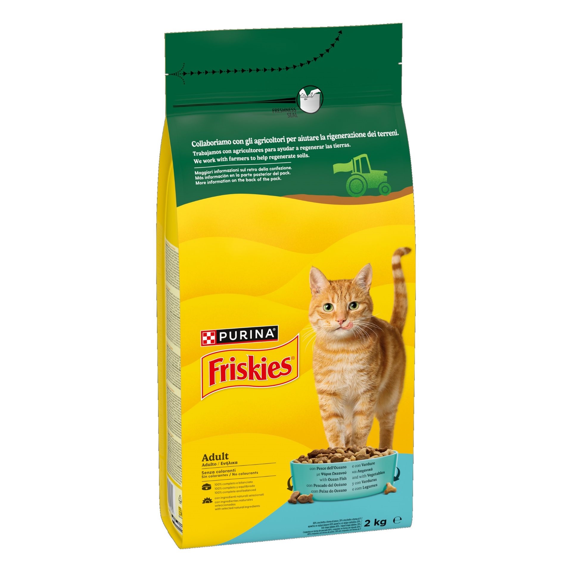 PURINA FRISKIES GATTO CROCCHETTE CON PESCE E CON VERDURE 2KG