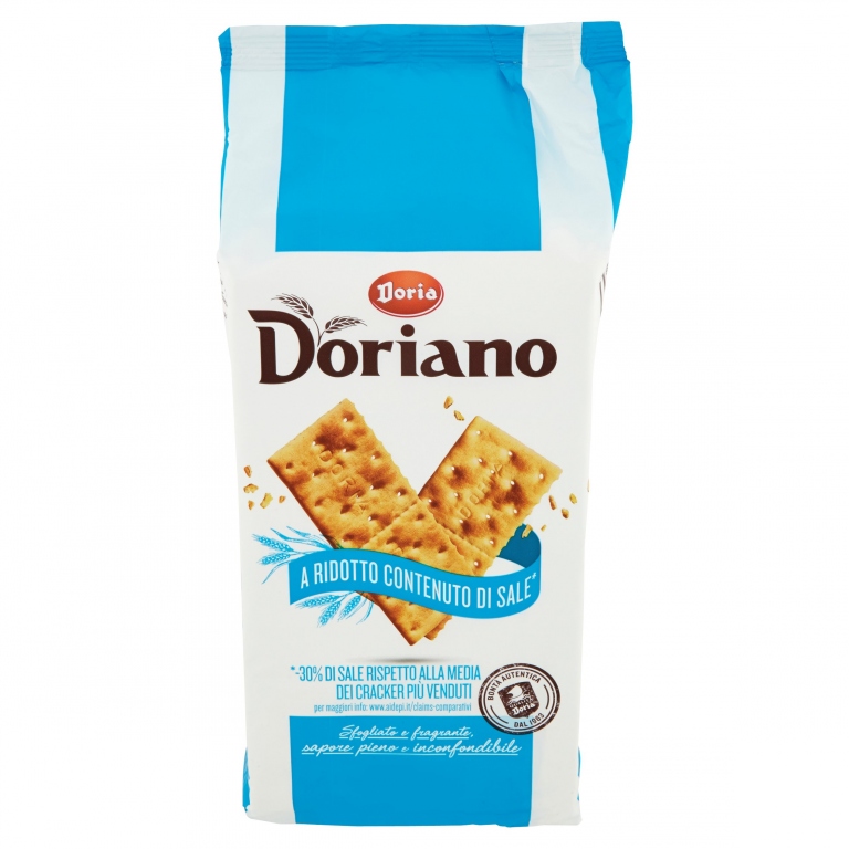 CRACKERS DORIANO SENZA SALE FLOWPACK 500G         