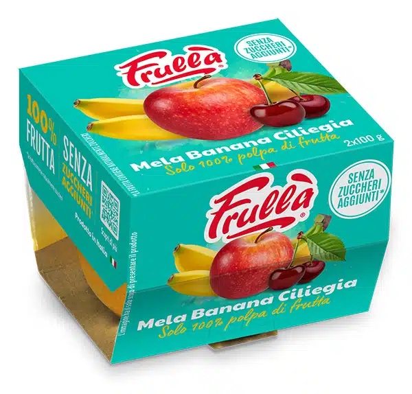 FRULLA' POLPA DI FRUTTA BANANA CILIEGIA 100X2 GR.