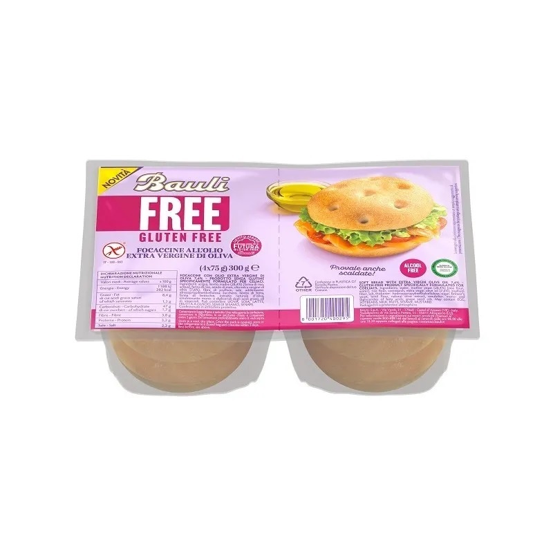 BAULI FOCACINE OLIO EVO S/GLUTINE GR.300