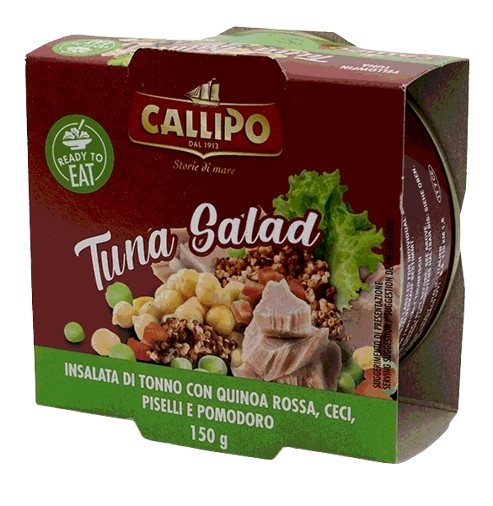 INSALATA CALLIPO TON/QUINOA/CECI/PIS.GR150        
