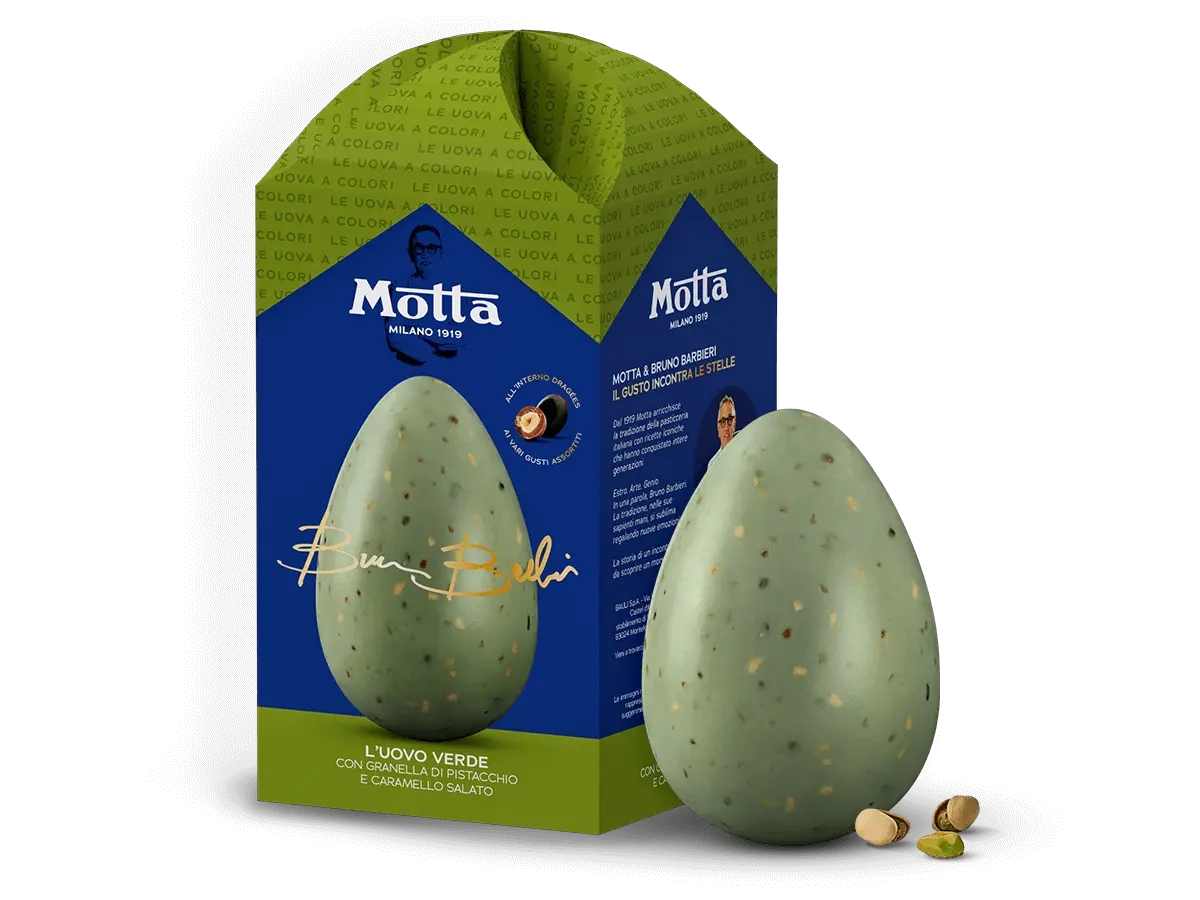 UOVO MOTTA VERDE PISTACCHIO/CARAM. SALATO GR.220  