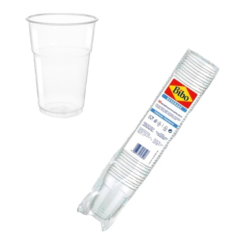 BICCHIERI BIBO GLASS TRASP.PS CC.100X50