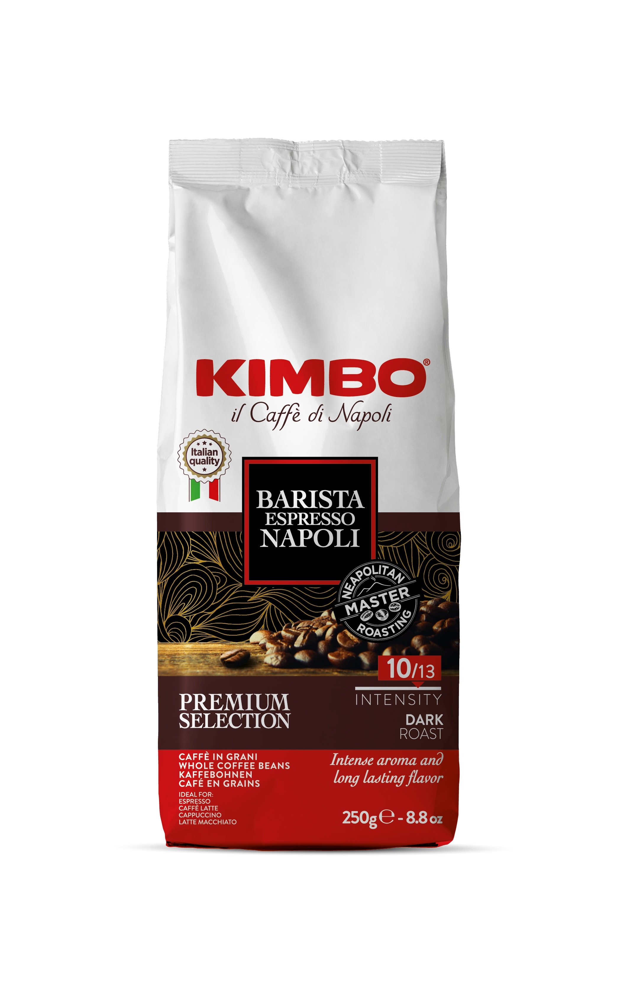 CAFFE' KIMBO ESPR.NAPOLI GRANI GR.250 BS          