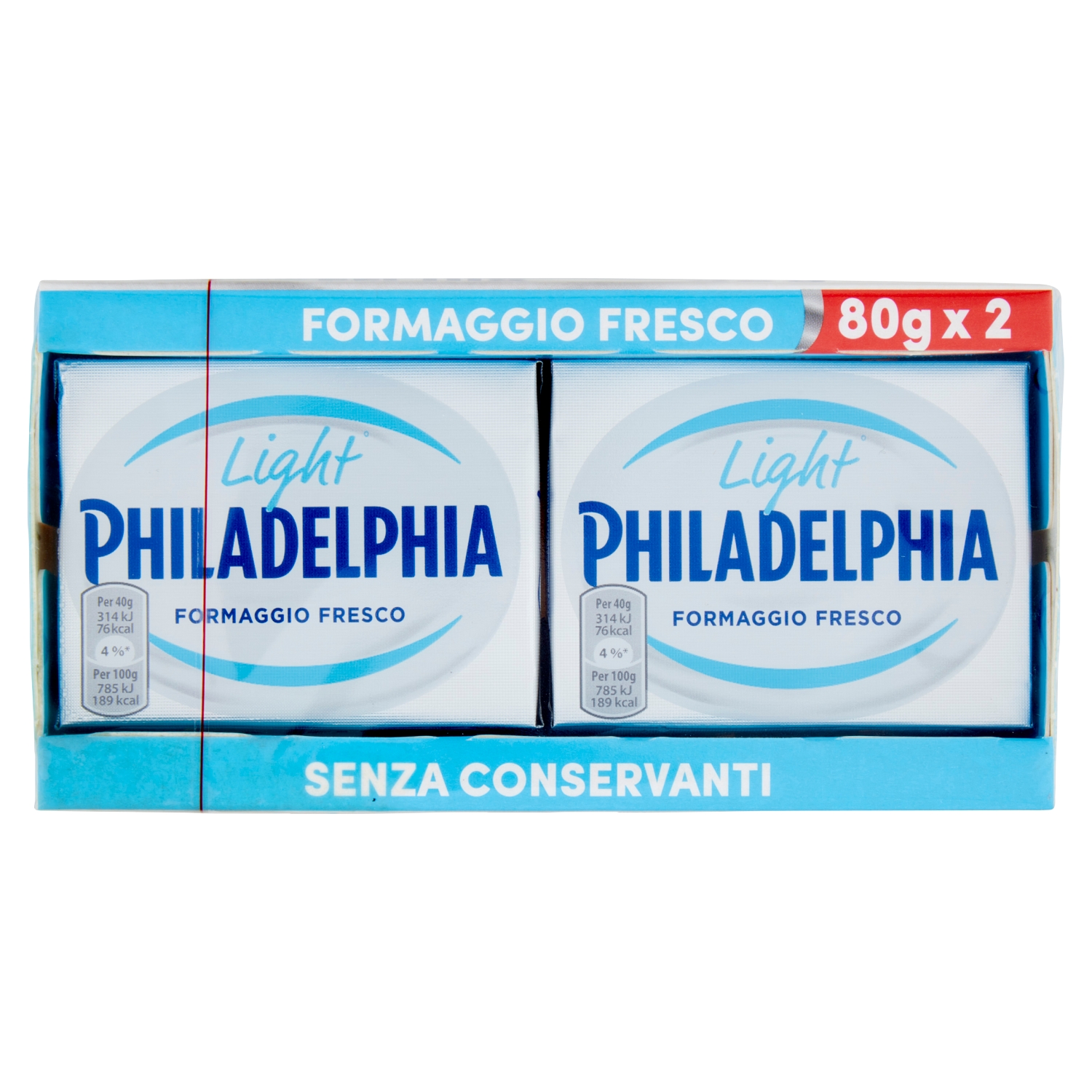 PHILADELPHIA LIGHT  2 X 80 G